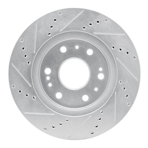 DFC 05-20 Cadillac Escalade EXT Front Right Drilled & Slotted Silver Brake Rotor - Image 5