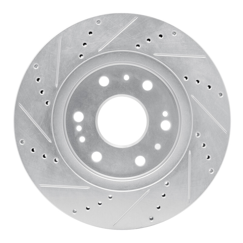 DFC 05-20 Cadillac Escalade EXT Front Right Drilled & Slotted Silver Brake Rotor - Image 5