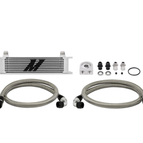 Mishimoto Universal 10 Row Oil Cooler Kit (Metal Braided Lines) - Image 2