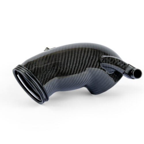 Alternative view of Dinan 25-27 BMW M340i/M440i (G20/G21/G22/G23/G26) Gen3 B58 Carbon Fiber Turbo Inlet Pipe