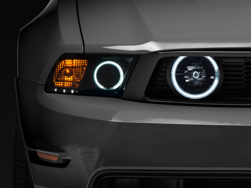 Raxiom for 2005-2012 Ford Mustang GT LED Halo Fog Lights (Smoked) - Image 2