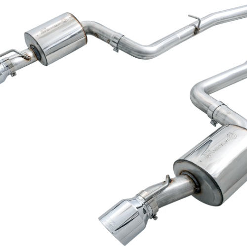 AWE Tuning Touring Edition Exhaust - Silver Tips for 2015+ Dodge Charger 6.4L/6.2L SC Non-Resonated - Image 6