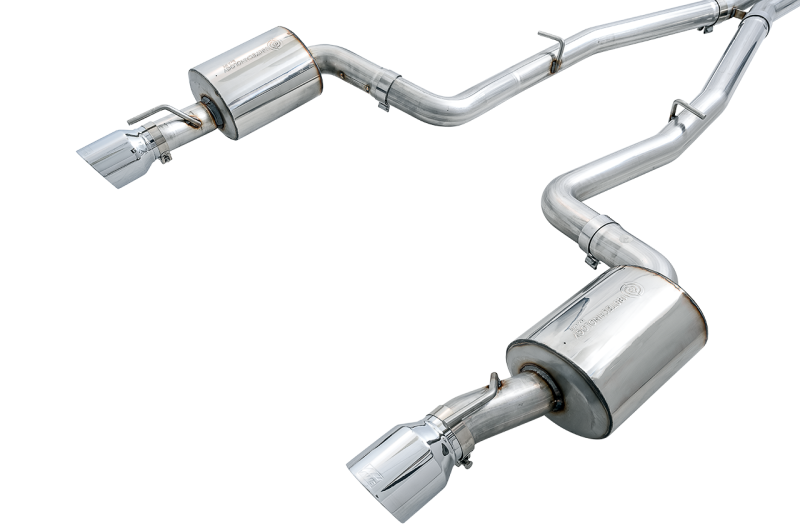 AWE Tuning Touring Edition Exhaust - Silver Tips for 2015+ Dodge Charger 6.4L/6.2L SC Non-Resonated - Image 6