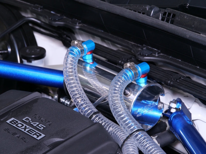 Cusco 6C1 009 A Oil Catch Tank Set Horizontal Mount 0.6L Round Type 17-22 GR86 / 13-22 BRZ / 13-16 FR-S - Image 2