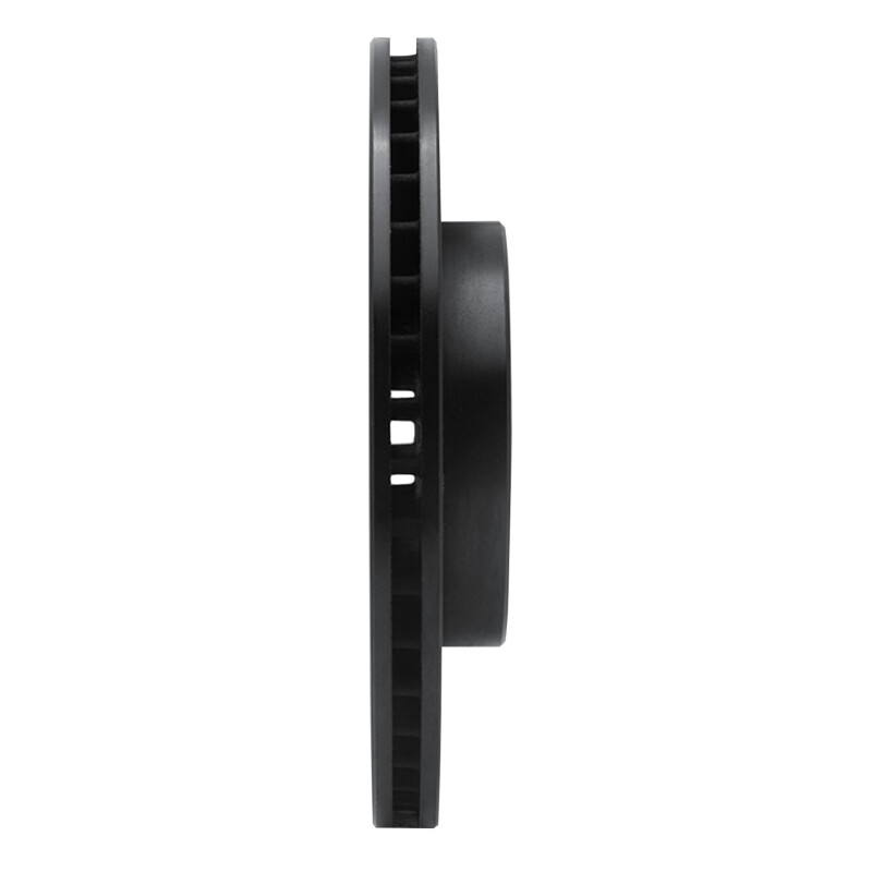 R1 Concepts for 06-15 Honda Civic Front Right Drilled & Slotted Black Brake Rotor - Image 3