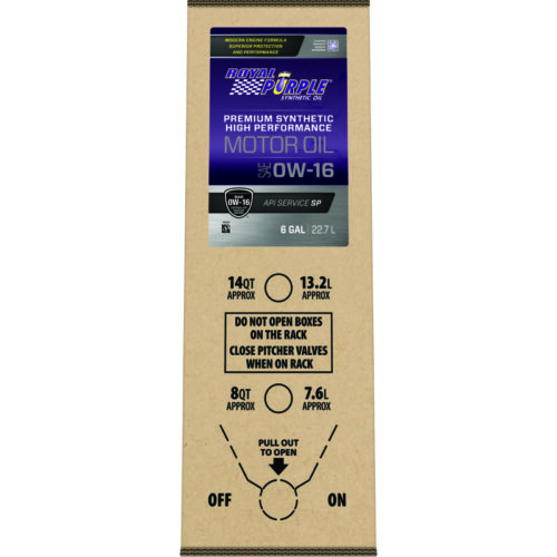 Royal Purple High Performance Ultra-Low Viscosity 0W16 Motor Oil - 6 Gallon Bag-In-Box