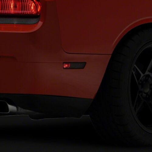 Raxiom for 2008-2014 Dodge Challenger Axial Series Side Marker Lamps- Smoked - Image 4