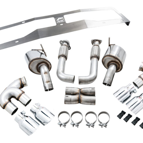 AWE Tuning Touring Edition Exhaust - Quad Chrome Silver Tips for 2020 Chevrolet Corvette (C8) - Image 6