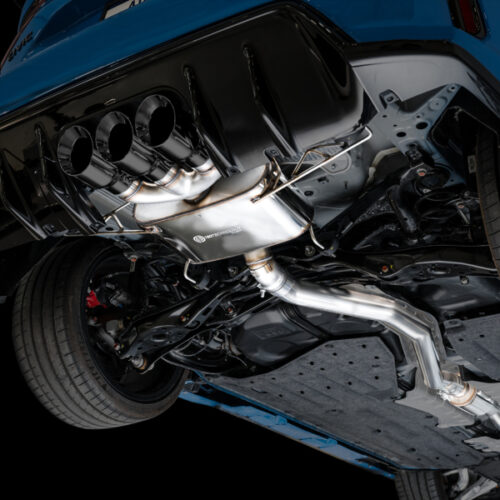 AWE Tuning Touring Edition Exhaust w/ Triple Diamond Black Tips for 2023 Honda Civic Type R FL5 - Image 6