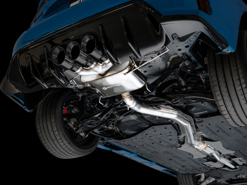 AWE Tuning Touring Edition Exhaust w/ Triple Diamond Black Tips for 2023 Honda Civic Type R FL5 - Image 6