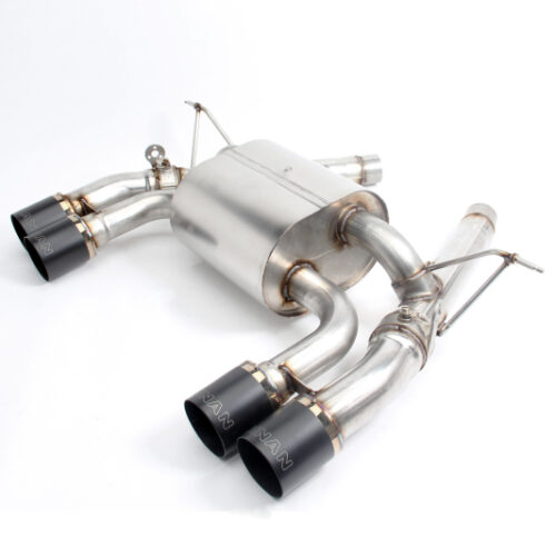 Alternative view of Dinan for 15-20 BMW M3/M4 (F80/F82/F83) Free Flow Axleback Exhaust System - Black Tips