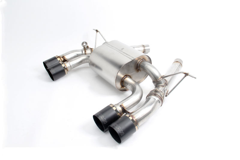 Dinan for 15-20 BMW M3/M4 (F80/F82/F83) Free Flow Axleback Exhaust System - Black Tips - Image 2