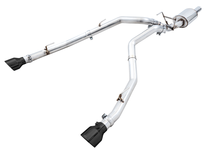 AWE Tuning Cat-Back Exhaust - Diamond Black Tips for 09-18 RAM 1500 5.7L (w/Cutouts) 0FG Dual Rear Exit