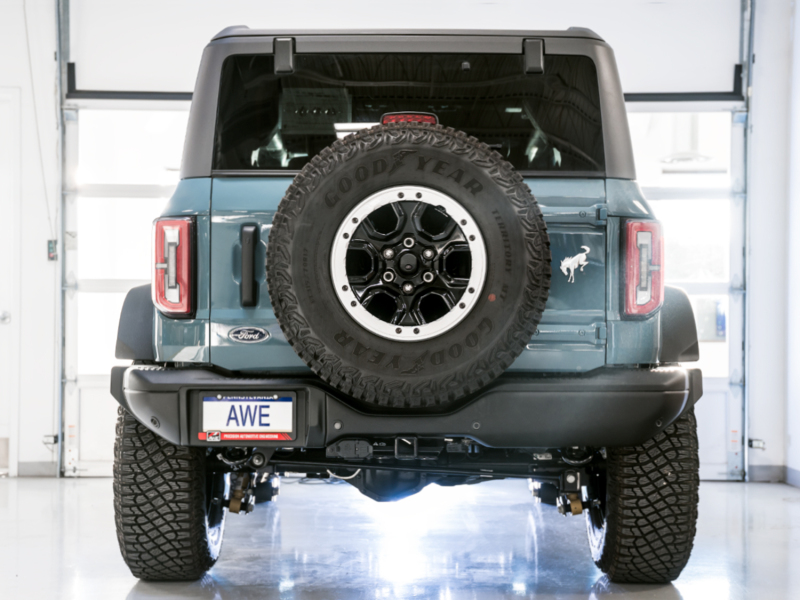 AWE Tuning Exhaust (No Tips) w/ Bash Guard for 2021+ Ford Bronco 0FG - Image 10