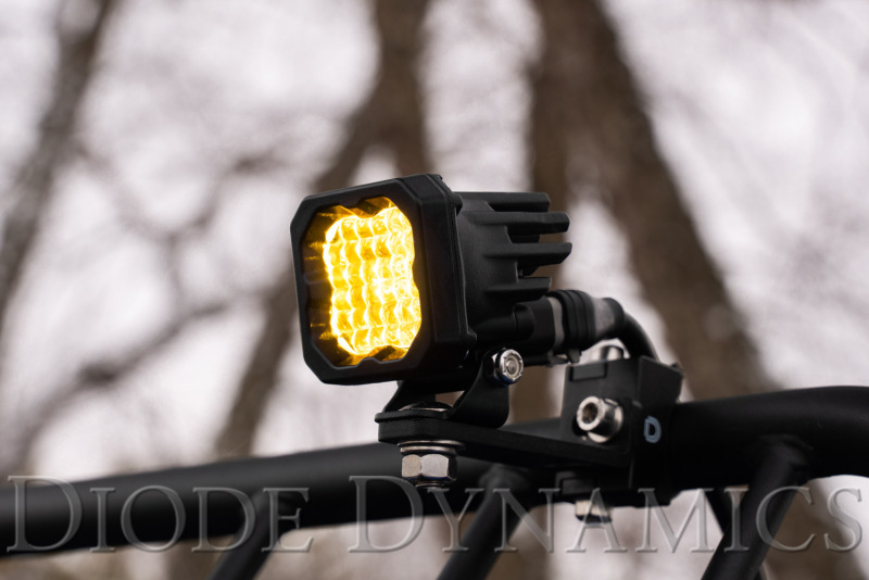 Diode Dynamics Stage Series C1 LED Pod Pro - Yellow Flood Standard ABL (Pair) - Image 4
