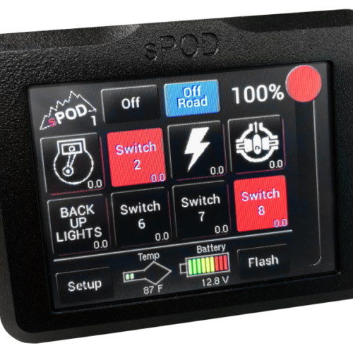 sPOD 8 Circuit Systems Add-On Touchscreen