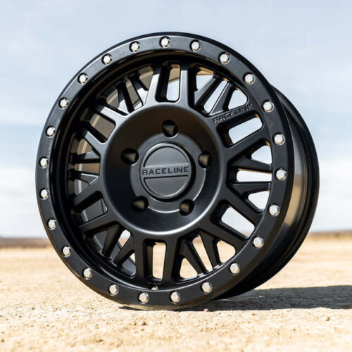 Raceline 951B Ryno 18x9in / 8x170 BP / 18mm Offset / 130.81mm Bore - Satin Black Wheel - Image 5