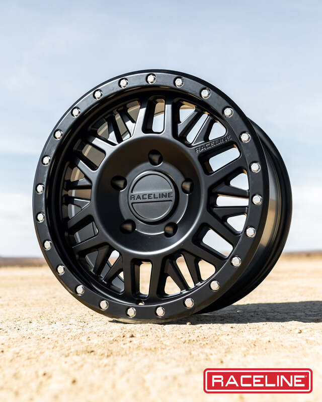 Raceline 951B Ryno 18x9in / 8x170 BP / 18mm Offset / 130.81mm Bore - Satin Black Wheel - Image 5