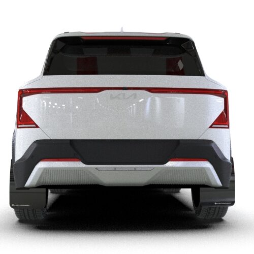 Alternative view of Rally Armor 2027 Kia EV5 Black UR Mud Flap - White Logo