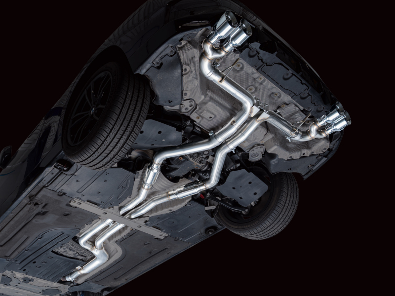 AWE Tuning Track Edition Exhaust - Chrome Silver Tips for 22-26 BMW M240i (G42) - Image 3