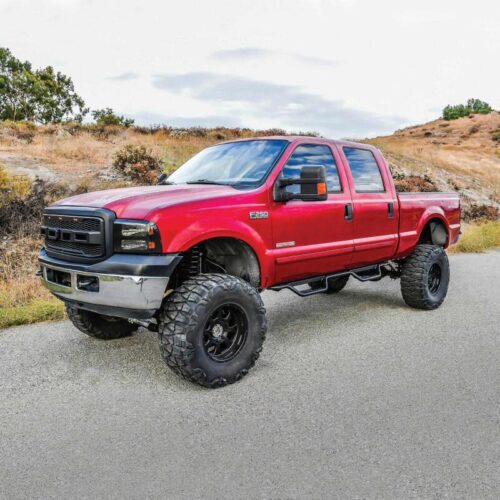 Westin 1999-2016 Ford F-250/F-350/F-450/F-550 Crew Cab Outlaw Drop Nerf Step Bars Textured Black - Image 6