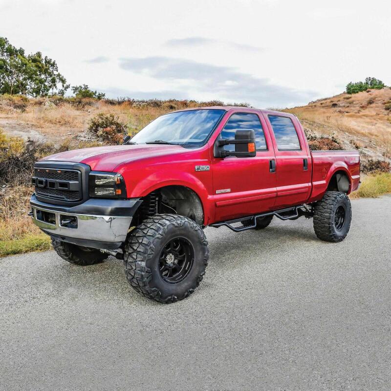Westin 1999-2016 Ford F-250/F-350/F-450/F-550 Crew Cab Outlaw Drop Nerf Step Bars Textured Black - Image 6