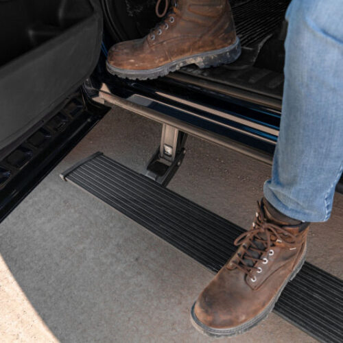 Alternative view of AMP Research PowerStep Plug & Play - Black for 24-25 Toyota Tacoma