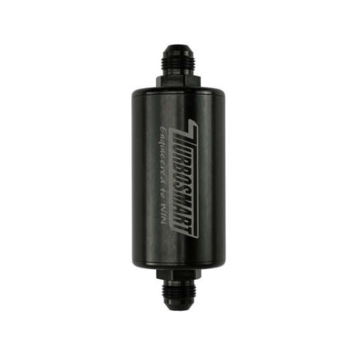 Turbosmart 10um 8AN Inline Fuel Filter - Black