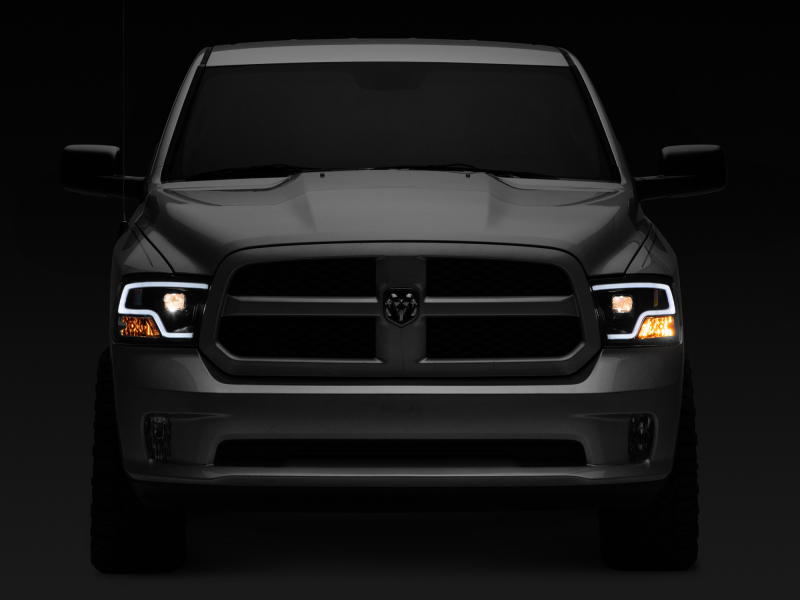 Raxiom for 2009-2018 RAM 1500 LED Halo Projector Headlights- Black Housing (Clear Lens) - Image 8