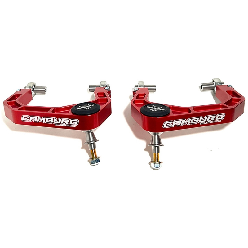 Camburg Ford Bronco 21-23 KINETIK V2 Performance Billet Uniball Upper Arms (Red) - Image 2