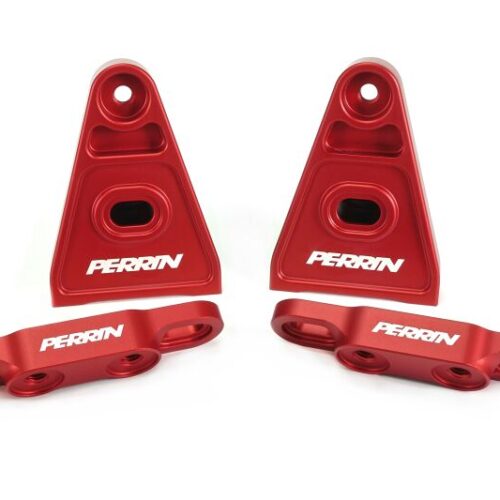 PERRIN 15+ Subaru WRX/STI High-Lift Hood Brackets - Red - Image 3