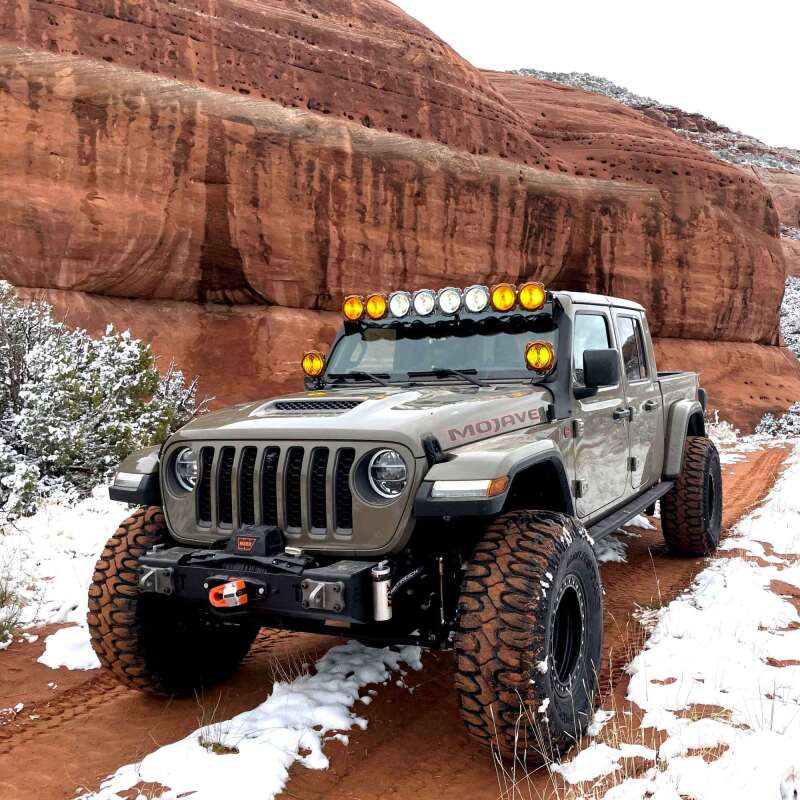 KC HiLiTES 21-23 Jeep 392/Mojave Overhead Mount Bracket Set for 50in. Light Bar (Pair) - Image 2