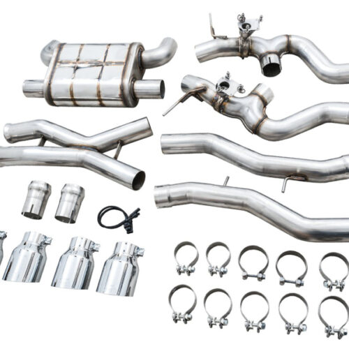 AWE Tuning SwitchPath Cat-Back Exhaust for BMW G8X M3/M4 - Chrome Silver Tips - Image 10