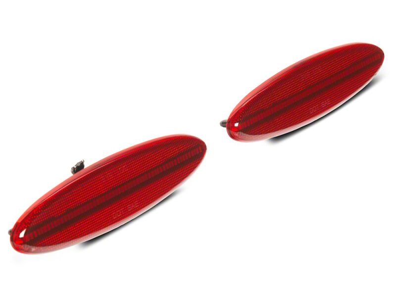 Raxiom for 1997-2004 Chevrolet Corvette C5 Axial Series LED Rear Side Markers- Red