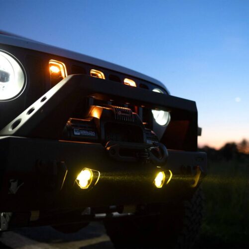 KC HiLiTES FLEX ERA 3 Dual Mode SAE Fog Lights - 2-Light Master Kit for Jeep Aftermarket Bumpers - Image 10