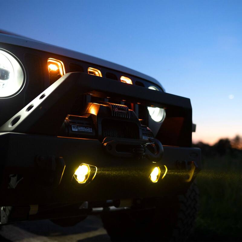 KC HiLiTES FLEX ERA 3 Dual Mode SAE Fog Lights - 2-Light Master Kit for Jeep Aftermarket Bumpers - Image 10