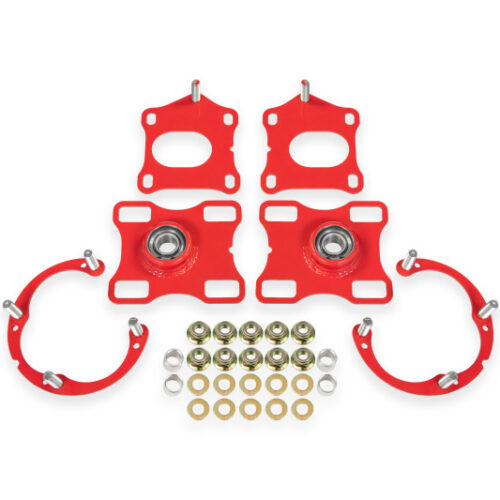 BMR Suspension 11-14 Ford Mustang Caster/Camber Plates - Red - Image 2