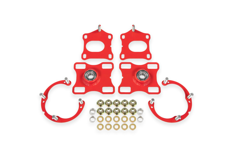 BMR Suspension 11-14 Ford Mustang Caster/Camber Plates - Red - Image 2