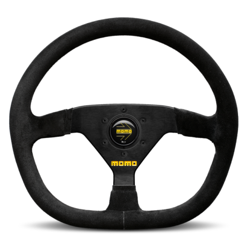 Momo R1988/32S MOD88 Steering Wheel 320 mm - Black Suede/Black Spokes