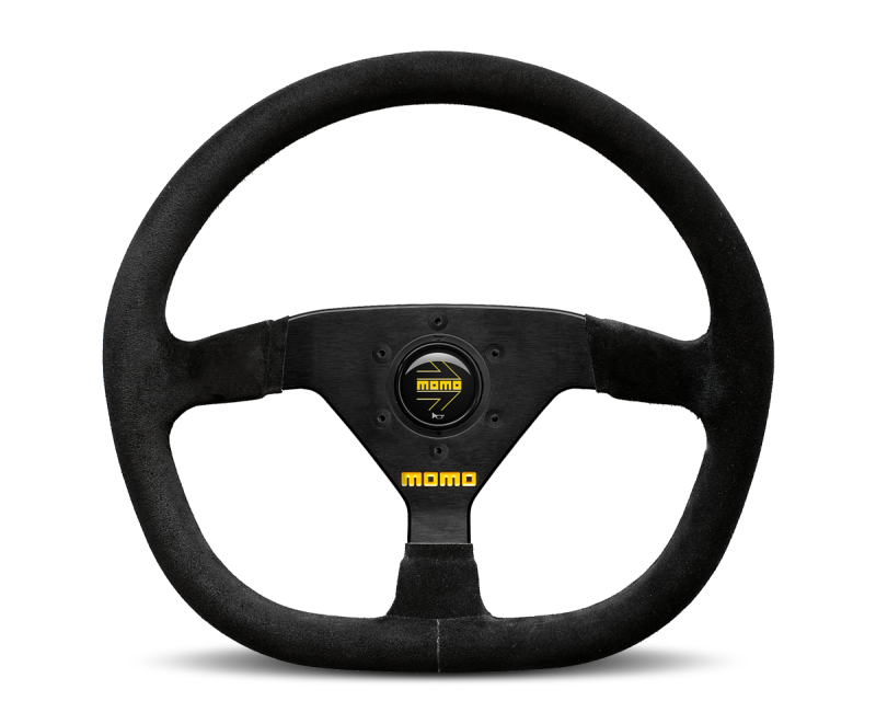 Momo R1988/32S MOD88 Steering Wheel 320 mm - Black Suede/Black Spokes