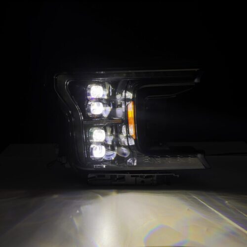 AlphaRex 18-20 Ford F-150 NOVA LED Proj Headlight Alpha Blk (14th Gen G2 Style)