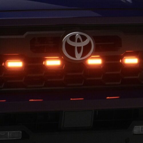 Raxiom for 2024-2026 Toyota Tacoma Pre Runner/ TRD Off-Road/ TRD Sport Amber LED Grille Light- Amber Lens - Image 4