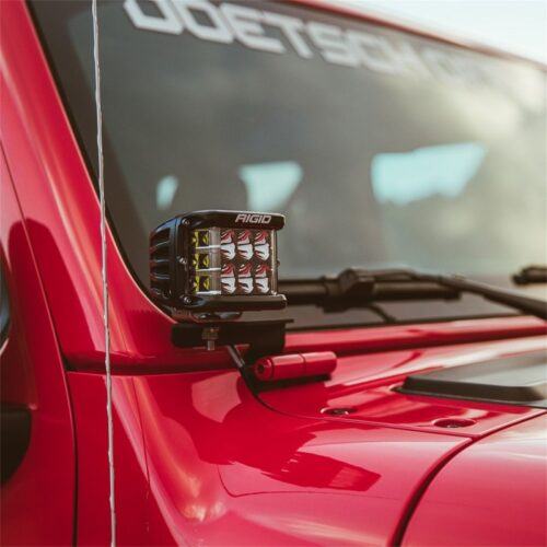 Rigid Industries for 2018 Jeep JL - A-Pillar Mount Kit - Mounts Set of D / D-SS / SR-M / Ignite Series - Image 9