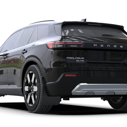 Alternative view of Rally Armor 24-26 Honda Prologue Black Mud Flap - Metallic Black Logo