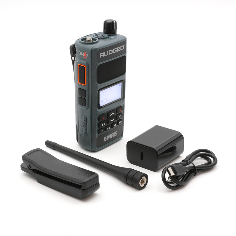 Rugged Radios GMR5-X - 5W GMRS Handheld Radio - Waterproof w/ XL Battery - 2 Pack - Image 2