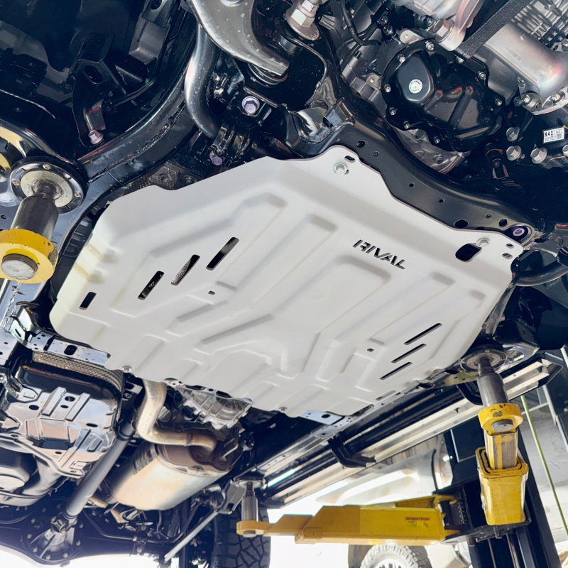 Rival 24-26 Toyota Tacoma i-Force Max Hybrid Aluminum Transmission Catalytic Converter Skid Plate - Image 6