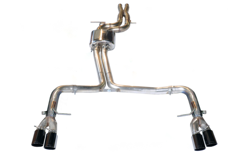 AWE Tuning Track Edition Exhaust - Diamond Black Tips (102mm) for Audi B8.5 S5 3.0T