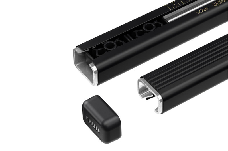 Thule SquareBar 118 Load Bars for Evo Roof Rack System (2 Pack / 47in.) - Black - Image 3