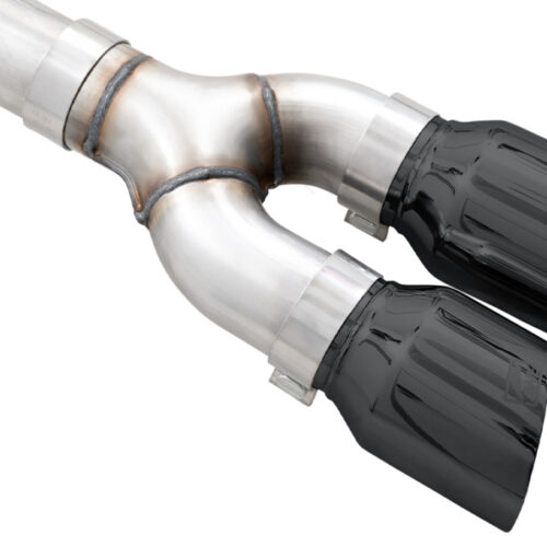 AWE Tuning Cat-Back Exhaust - 4.5in Diamond Black Tips *For Stock Y-Pipe Only for AWE 21+ Ford F150 Dual Side Exit - Image 6