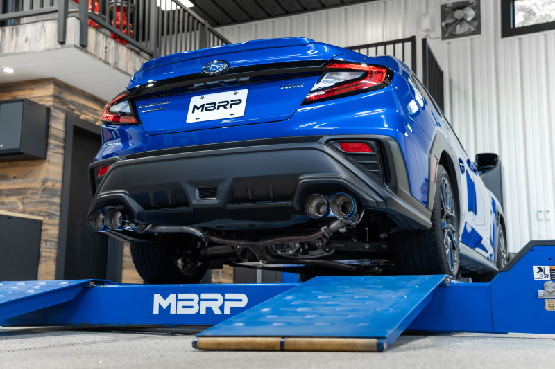 MBRP 2022 Subaru WRX 2.5in Dual Split Rear Exit w/ Quad BE Tips - T304 - Image 4